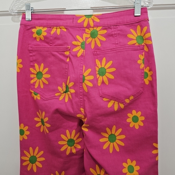 We The Free Youthquake Printed Crop Flare Jeans Size 29 - Picture 9 of 17